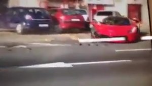 Accident cu un Ferrari LaFerrari in Ungaria - Momentul impactului