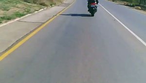 Accident frontal cu motocicleta