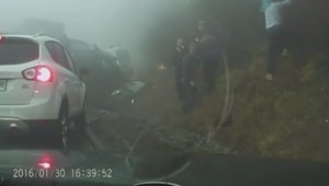 Accident GRAV in Slovenia. 70 de masini s-au ciocnit din cauza cetii dense