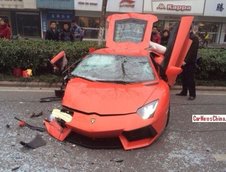 Accident Lamborghini Aventador