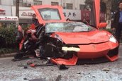 Accident Lamborghini Aventador