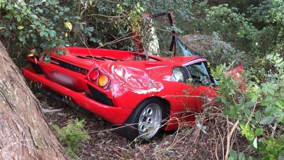 Accident Lamborghini Diablo