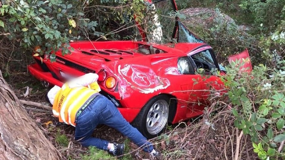 Accident Lamborghini Diablo