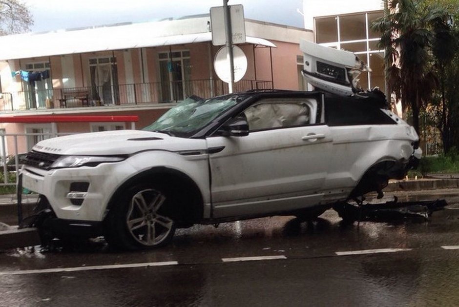 Accident Range Rover Evoque