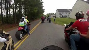 Accident stupid cu motocicleta
