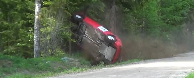 Accidente si nebunie curata la un raliu istoric pe macadam din Finlanda