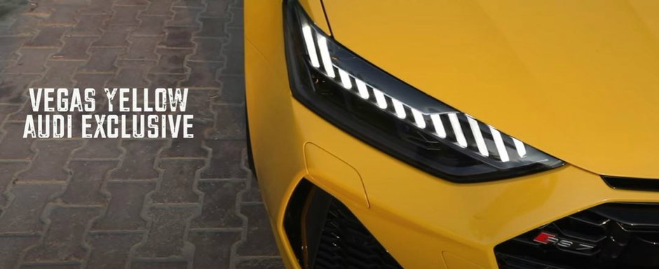 Acest AUDI RS7 in nuanta Vegas Yellow este cea mai frumoasa masina pe care ai vazut-o azi