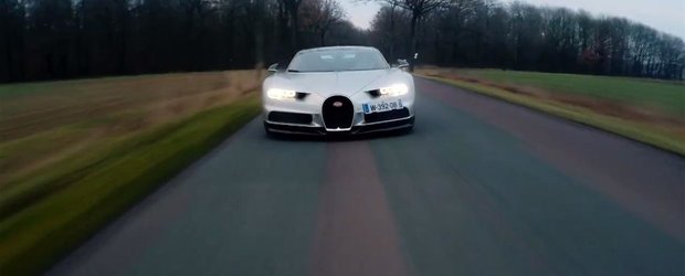 Acest clip video ne-ar putea spune viteza maxima a noului Bugatti Chiron