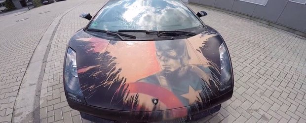 Acest Lamborghini 'Captain America' cu vopsea termo-sensibila este absolut demential