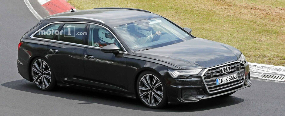 Acesta este noul Audi S6 Avant. Modelul german a iesit pe circuit complet necamuflat