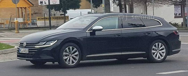 Acesta este noul VW Arteon Shooting Brake! Mult anticipatul break cu alura de coupe a iesit pe strazi complet necamuflat