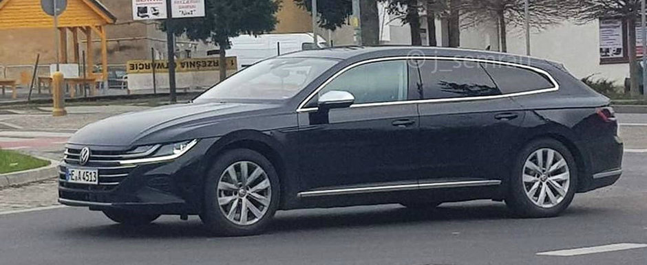 Acesta este noul VW Arteon Shooting Brake! Mult anticipatul break cu alura de coupe a iesit pe strazi complet necamuflat