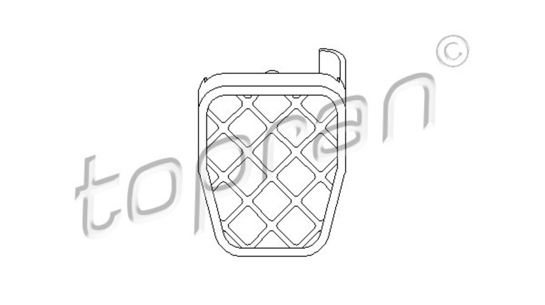 Acoperire pedala, pedala frana (112247 HAN) AUDI,SEAT,SKODA,VW