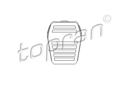 Acoperire pedala, pedala frana FORD KA (RB) (1996 - 2008) TOPRAN 302 746 piesa NOUA