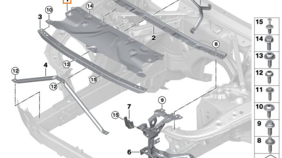 Acoperire Trager Oe Bmw Seria 5 G30 2016→ 51647435938