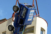 Acrobatii cu un Mercedes G-Class