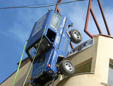 Acrobatii cu un Mercedes G-Class