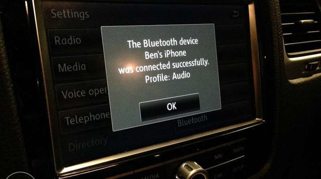 Activare bluetooth Telefon Volkswagen Touareg 7P RNS 850