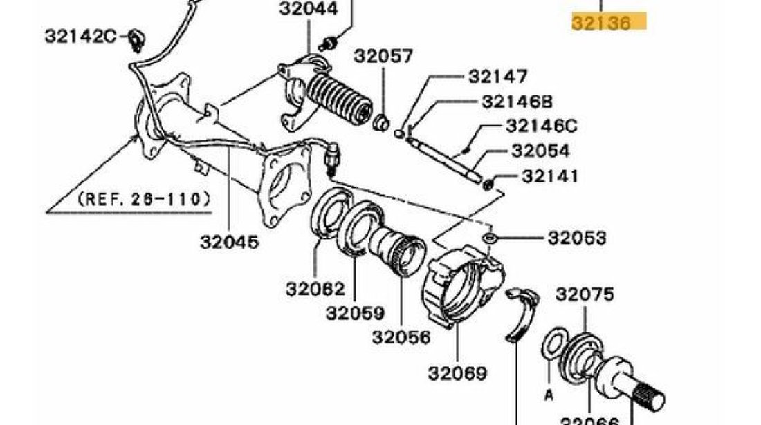 Actuator cuplare 4X4 punte fata Mitsubishi Pajero IV,Mitsubishi L200 dupa 2007 MITSUBISHI OE mb620790