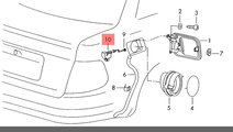 Actuator deschidere usita rezervorAudi A6 4B 2002 ...