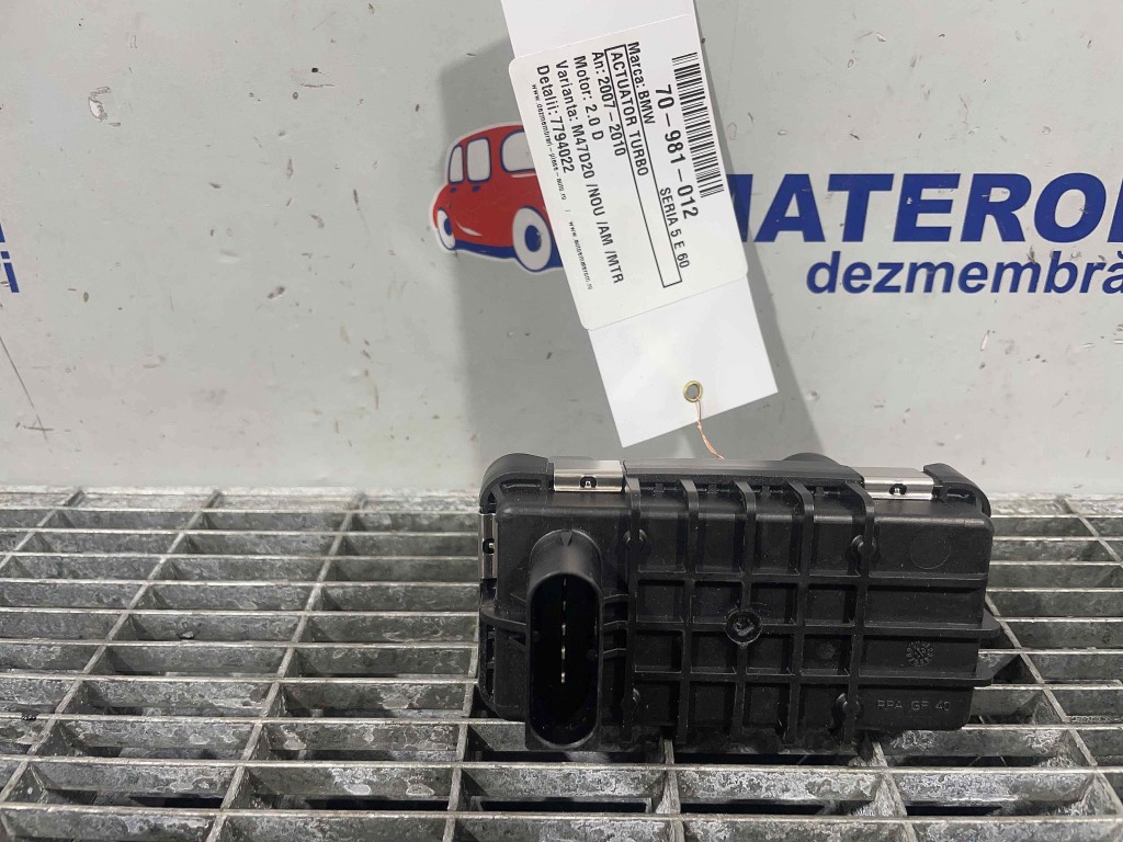 ACTUATOR TURBO BMW SERIA 5 E 60 2.0 D - (2007 2010)