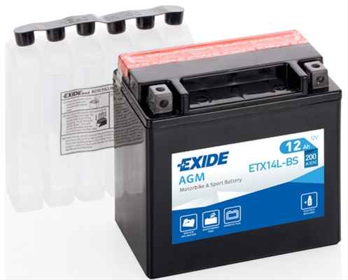 Acumulator Agm (*acid) +dr Exide ETX14L-BS