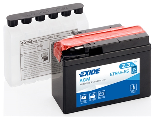 Acumulator Agm (*acid) +st Exide ETR4A-BS