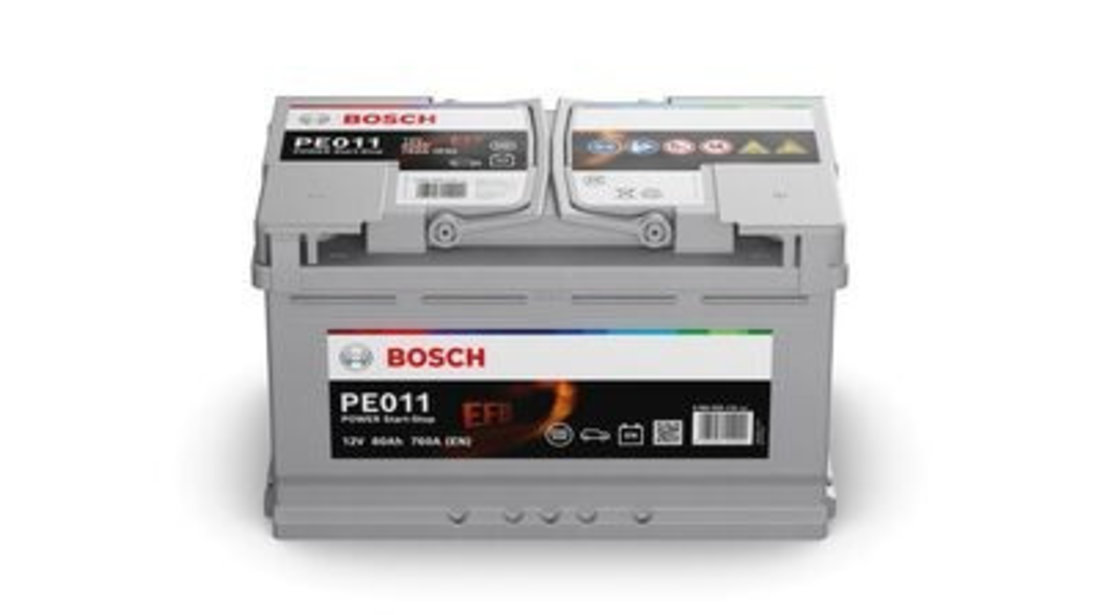 Acumulator baterie auto BOSCH Power 80 Ah 760A tip EFB (pentru sistem START/STOP) 0 092 PE0 110 piesa NOUA