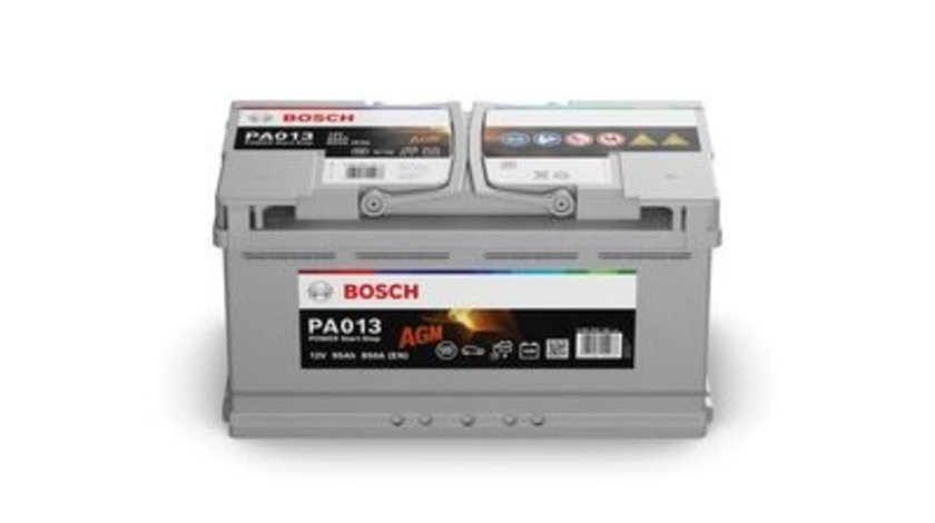 Acumulator baterie auto BOSCH Power AGM 95 Ah 830A (pentru sistem START/STOP) 0 092 PA0 130 piesa NOUA