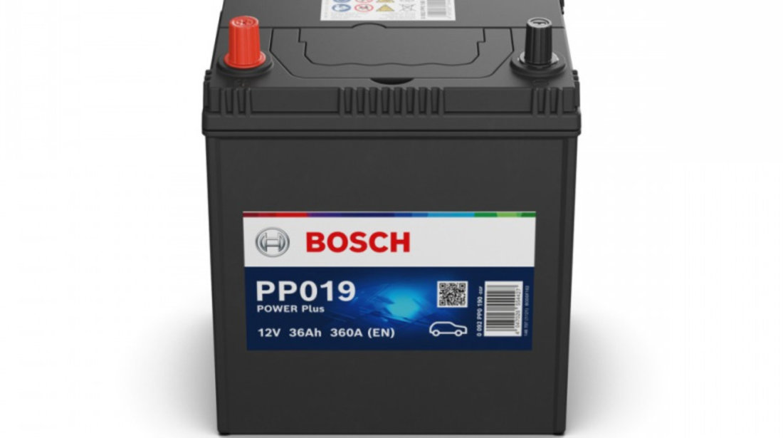 Acumulator baterie auto BOSCH Power Plus 36 Ah 330A cu borne inguste si inverse 0 092 PP0 190 piesa NOUA