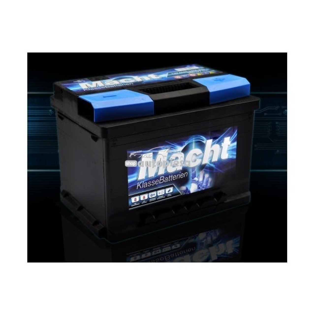 Acumulator baterie auto MACHT 60 Ah 540A 25344 piesa NOUA
