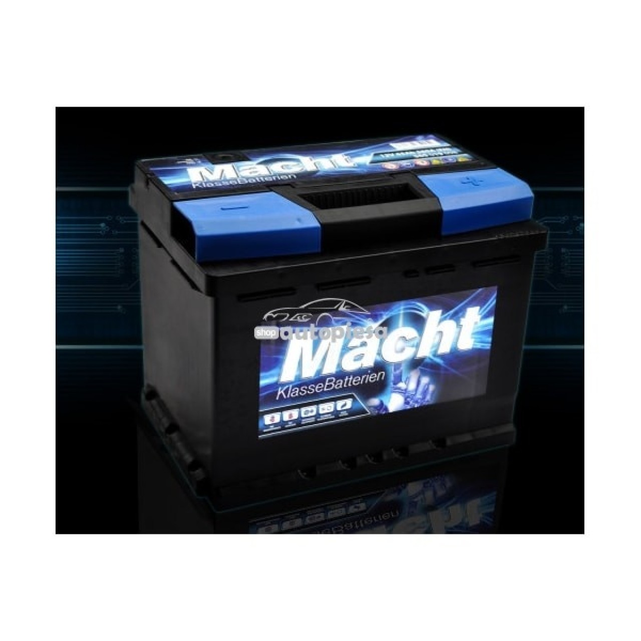 Acumulator baterie auto MACHT 65 Ah 580A 25345 piesa NOUA