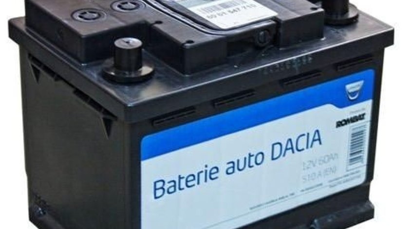 Acumulator baterie auto originala Dacia OE 60 Ah 510A 6001547710 piesa NOUA