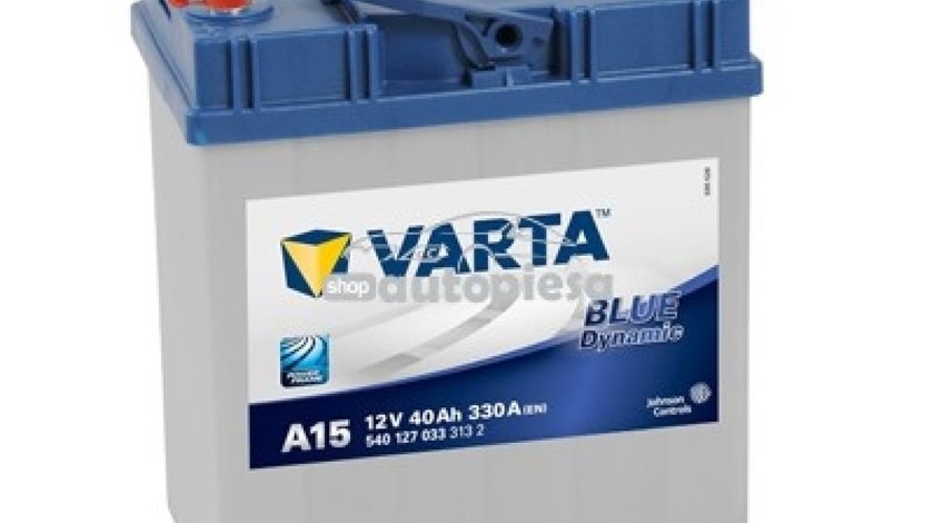 Acumulator baterie auto VARTA Blue Dynamic 40 Ah 330A cu borne inguste si inverse 5401270333132 piesa NOUA