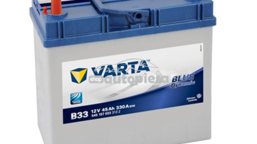 Acumulator baterie auto VARTA Blue Dynamic 45 Ah 330A cu borne inguste si inverse 5451570333132 piesa NOUA