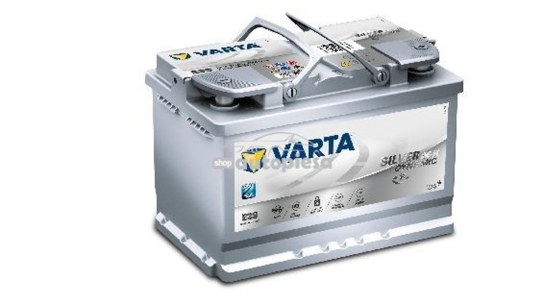 Acumulator baterie auto VARTA Silver Dynamic 70 Ah 760A tip AGM (pentru sistem START/STOP) 570901076D852 piesa NOUA