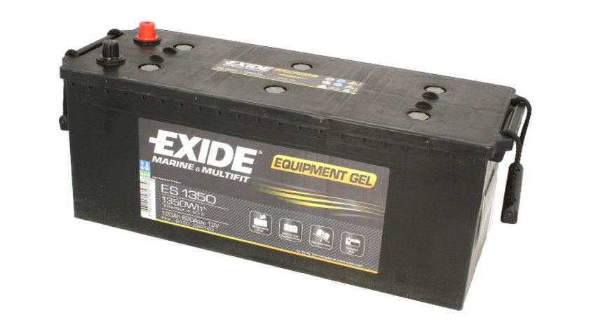 Acumulator EXIDE MARINE MULTIFIT EQUIPMENT GEL 12V 120Ah 620A 1350 Wh (eficient 20h) acumulator pentru aplicatii duale