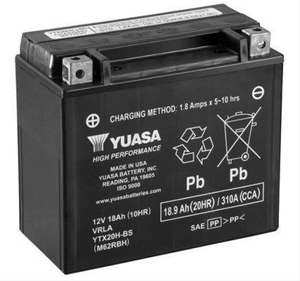 Acumulator Moto 12v 18ah 310a (cp) Yuasa YTX20H-BS