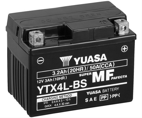 Acumulator Moto 12v 3ah 50a (cp) Yuasa Honda YTX4L-BS