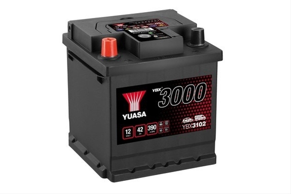 Acumulator Yuasa 3000 Asia 12v 42ah 390a 175x175x190 +stanga YBX3102