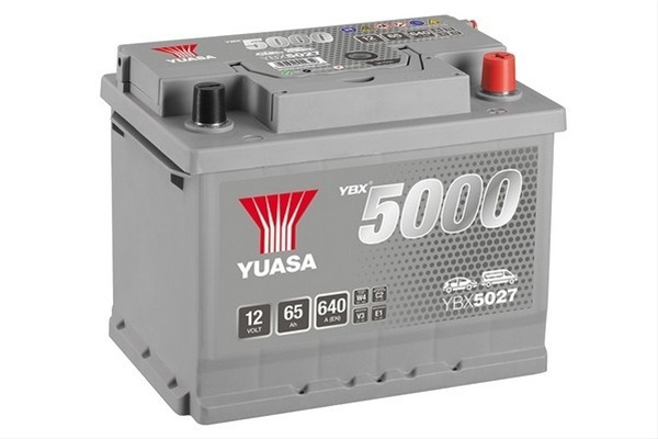 Acumulator Yuasa 5000 Silver 12v 65ah 640a 243x175x190 +dr Vw YBX5027
