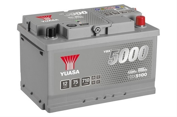 Acumulator Yuasa 5000 Silver 12v 75ah 710a 278x175x175 +dr Ford YBX5100