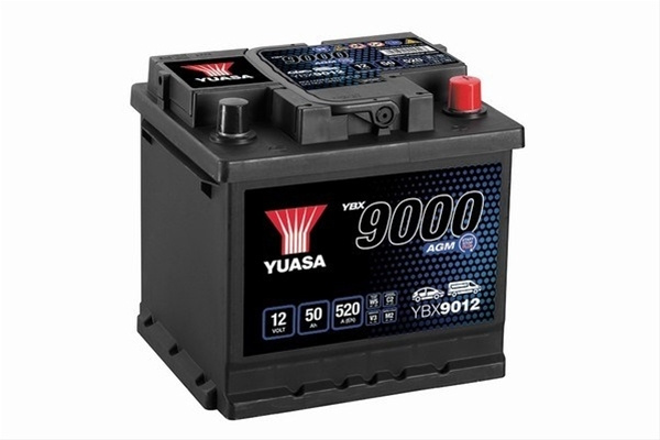Acumulator Yuasa 9000 Agm 12v 50ah 520a 207x175x190 +dr Vag YBX9012