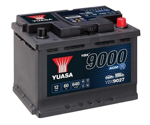 Acumulator Yuasa 9000 Agm 12v 60ah 640a 243x175x190 +dr Audi YBX9027