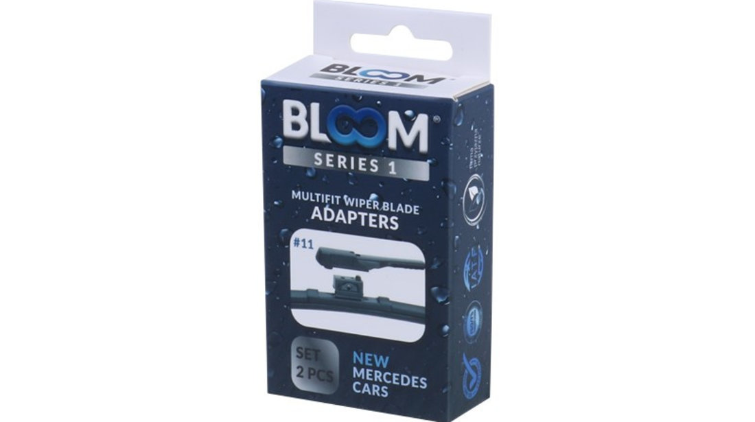 Adaptoare # 11 Pentru Lamele stergator Fără Cadru Bloom M10, 2 Buc 63960