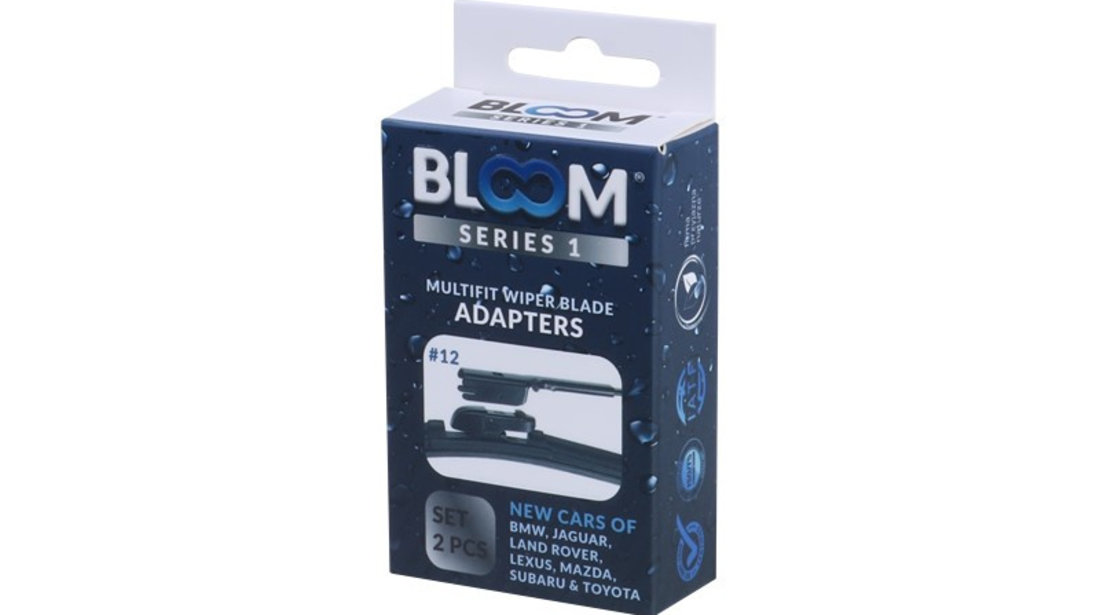 Adaptoare # 12 Pentru Lamele stergator Fără Cadru Bloom M10, 2 Buc 63961