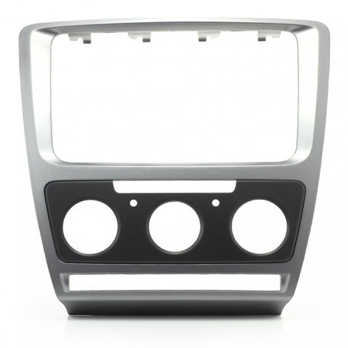 Adaptor 2 DIN SKODA Octavia (Manual Aer-Conditioning) Grey 2008-2013 SKO-03