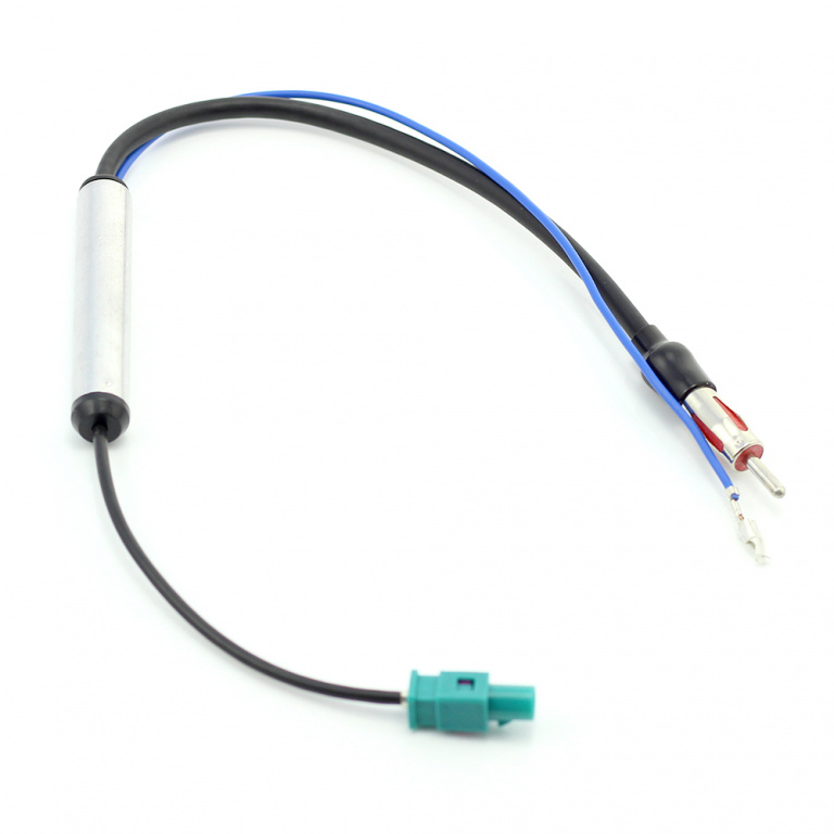Adaptor Antenă 1 x Fakra Z Phantom Power Supply Activ → Din (Tată) Carguard Audi Citroen Mercedes-Benz Peugeot Renault Seat Skoda Volkswagen CSA-08A