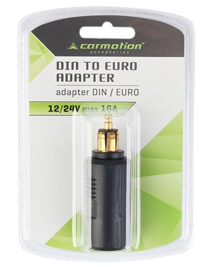 Adaptor Cu Mufa Din Si Priza Euro, 12V / 24V Max 16A, Scurt Carmotion 86122