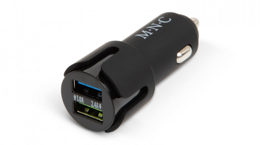 Adaptor de la bricheta 2 x USB – negru 54931BK